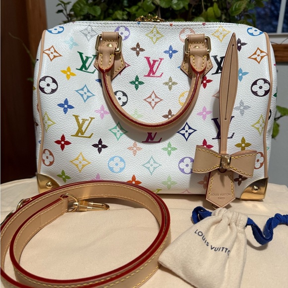 Louis Vuitton Handbags - BNWT Louis Vuitton X Takashi Murakami Multicolor LV X TM Speedy 25 Limited!
